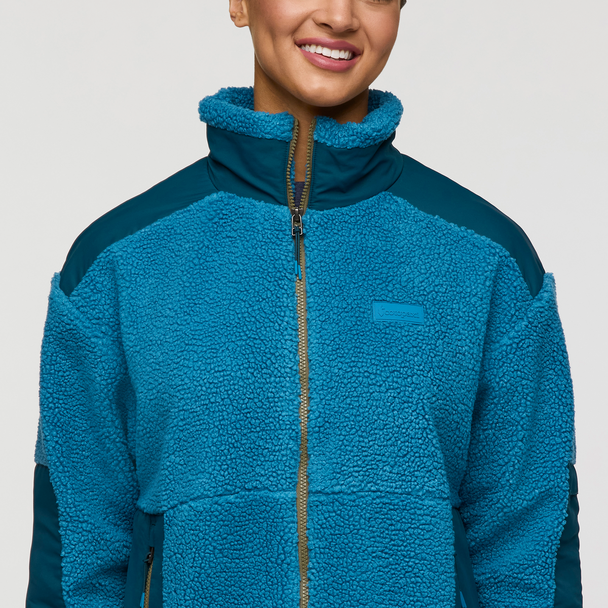 Bacano Fleece Jacket - Women's, Lake/Abyss, Model London