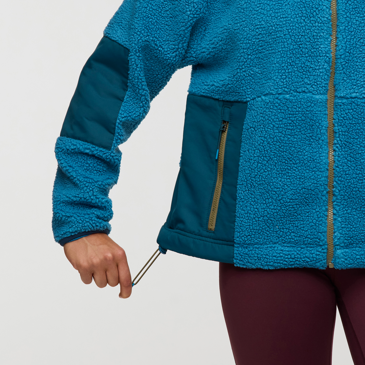 Bacano Fleece Jacket - Women's, Lake/Abyss, Model London