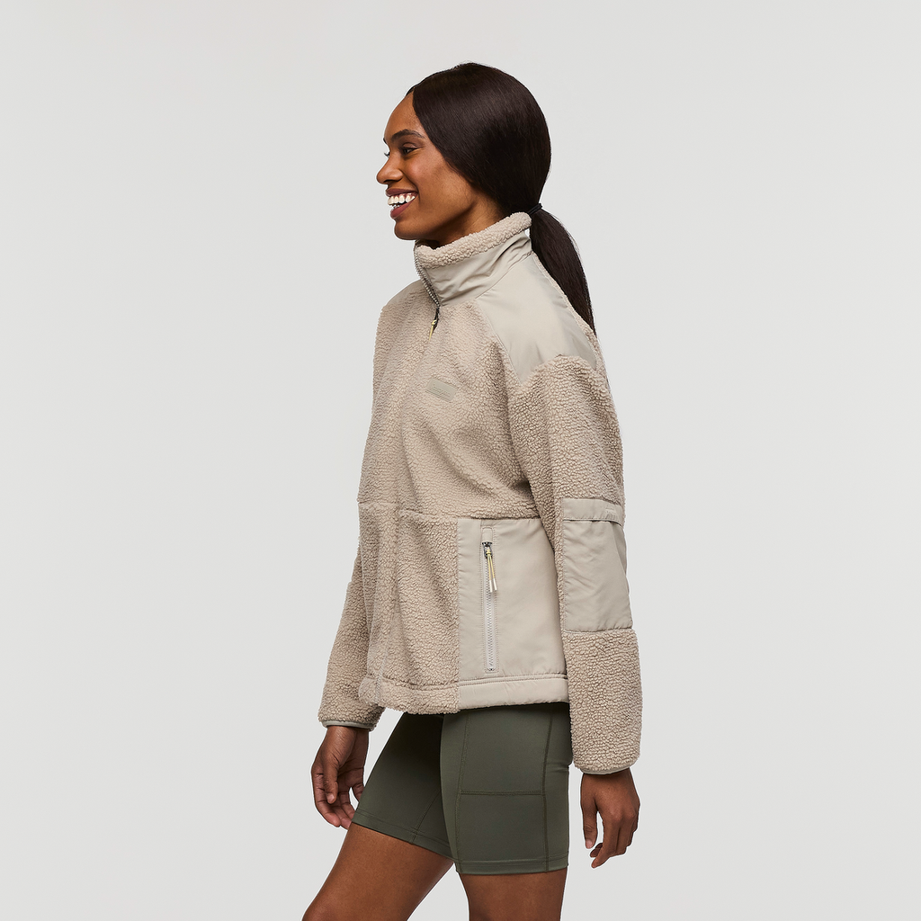 Bacano Fleece Jacket - Women's, Pebble, Model Sydney