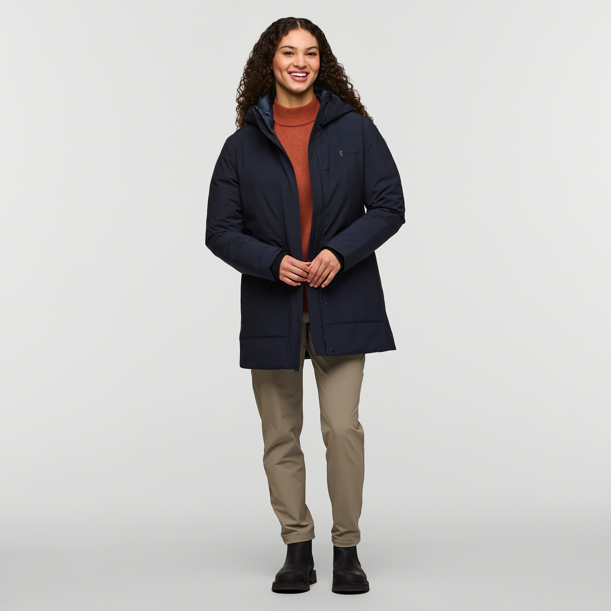 Calidez Down Parka - Women's, Carbon, Model London