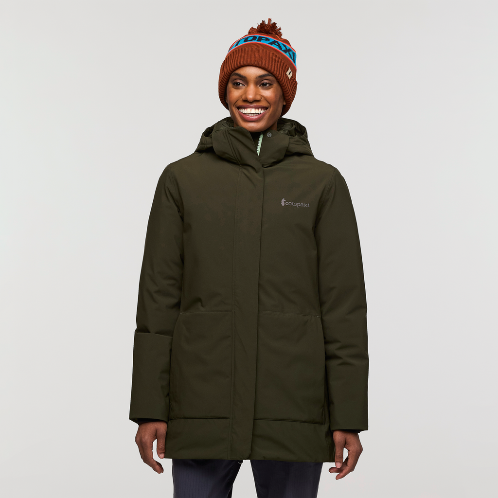Calidez Down Parka - Women's, Woods, Model Sydney