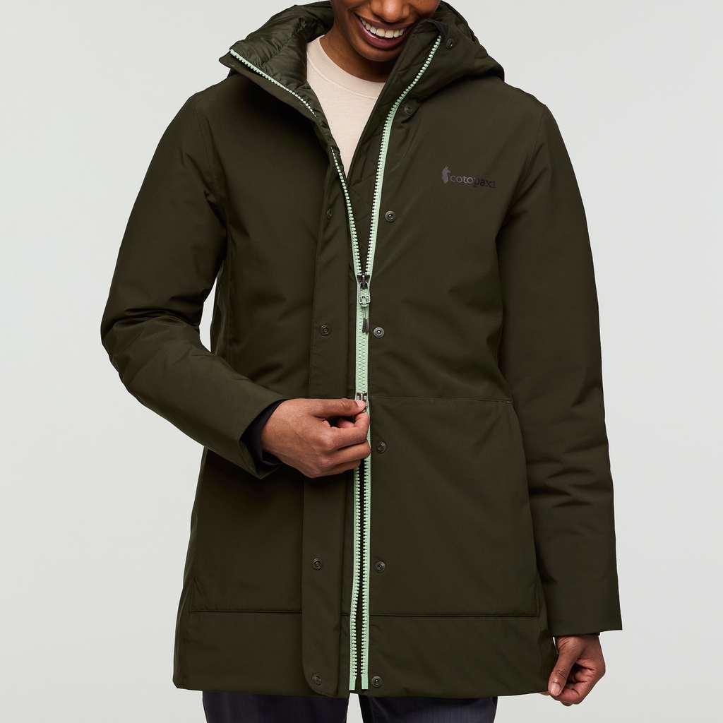 Calidez Down Parka - Women's, Woods, Model Sydney