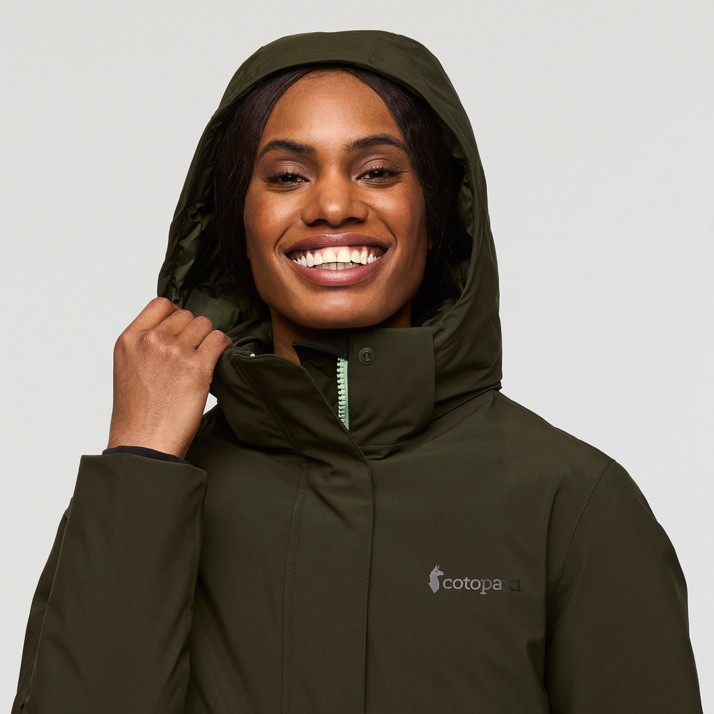 Calidez Down Parka - Women's, Woods, Model Sydney