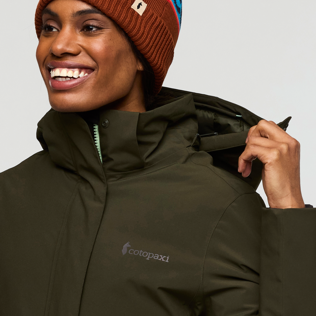 Calidez Down Parka - Women's, Woods, Model Sydney