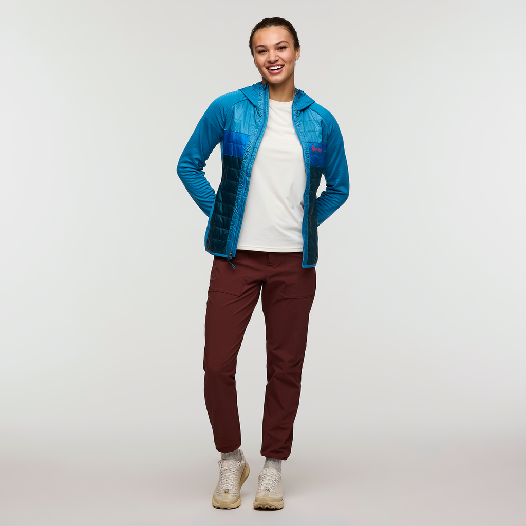 Capa Hybrid Insulated Hooded Jacket - Women's, Lake/Abyss, Model London