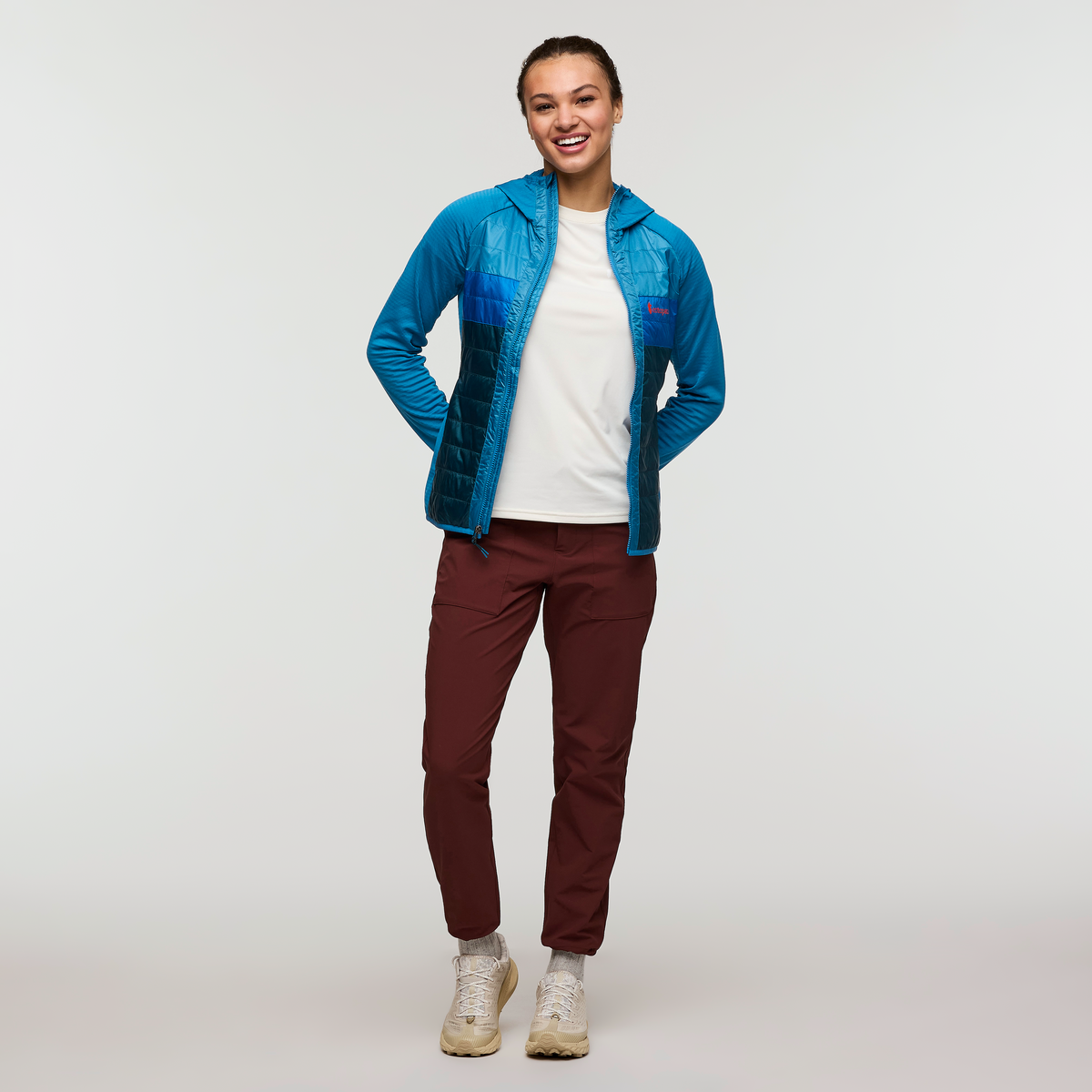 Capa Hybrid Insulated Hooded Jacket - Women's, Lake/Abyss, Model London