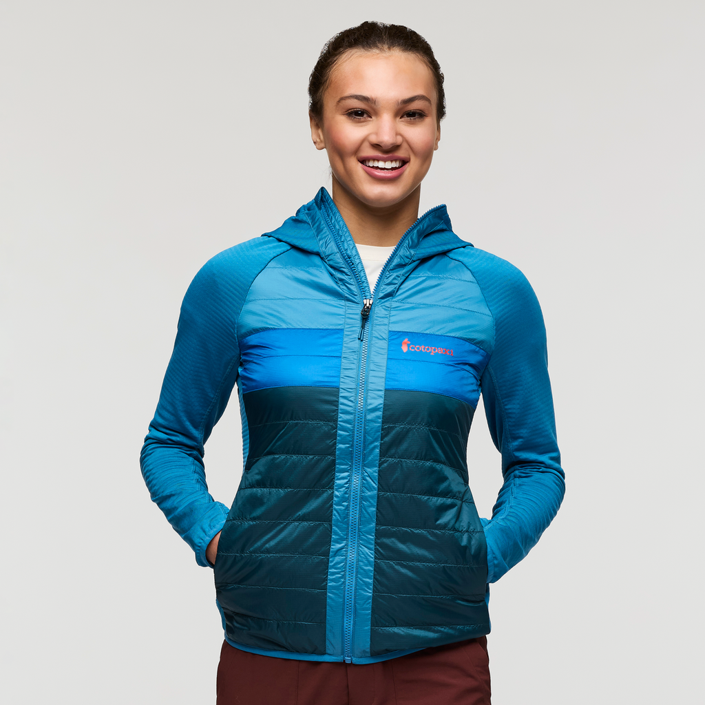 Capa Hybrid Insulated Hooded Jacket - Women's, Lake/Abyss, Model London