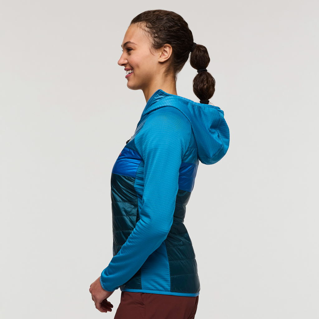 Capa Hybrid Insulated Hooded Jacket - Women's, Lake/Abyss, Model London