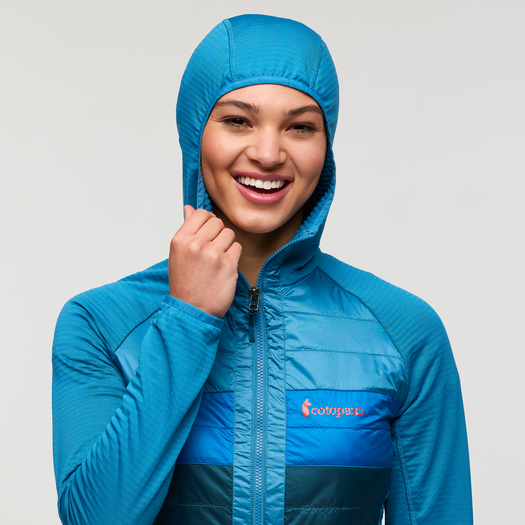 Capa Hybrid Insulated Hooded Jacket - Women's, Lake/Abyss, Model London