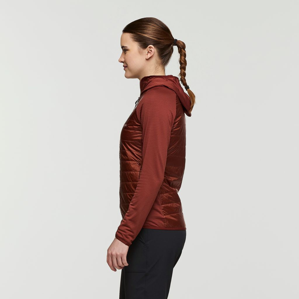 Capa Hybrid Insulated Hooded Jacket - Women's, Rusty, Model Kathleen