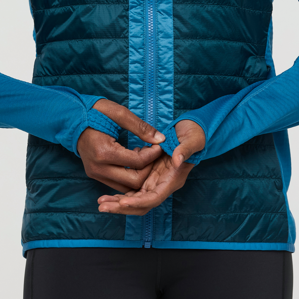 Capa Hybrid Insulated Jacket - Women's, Lake/Abyss, Model Sydney