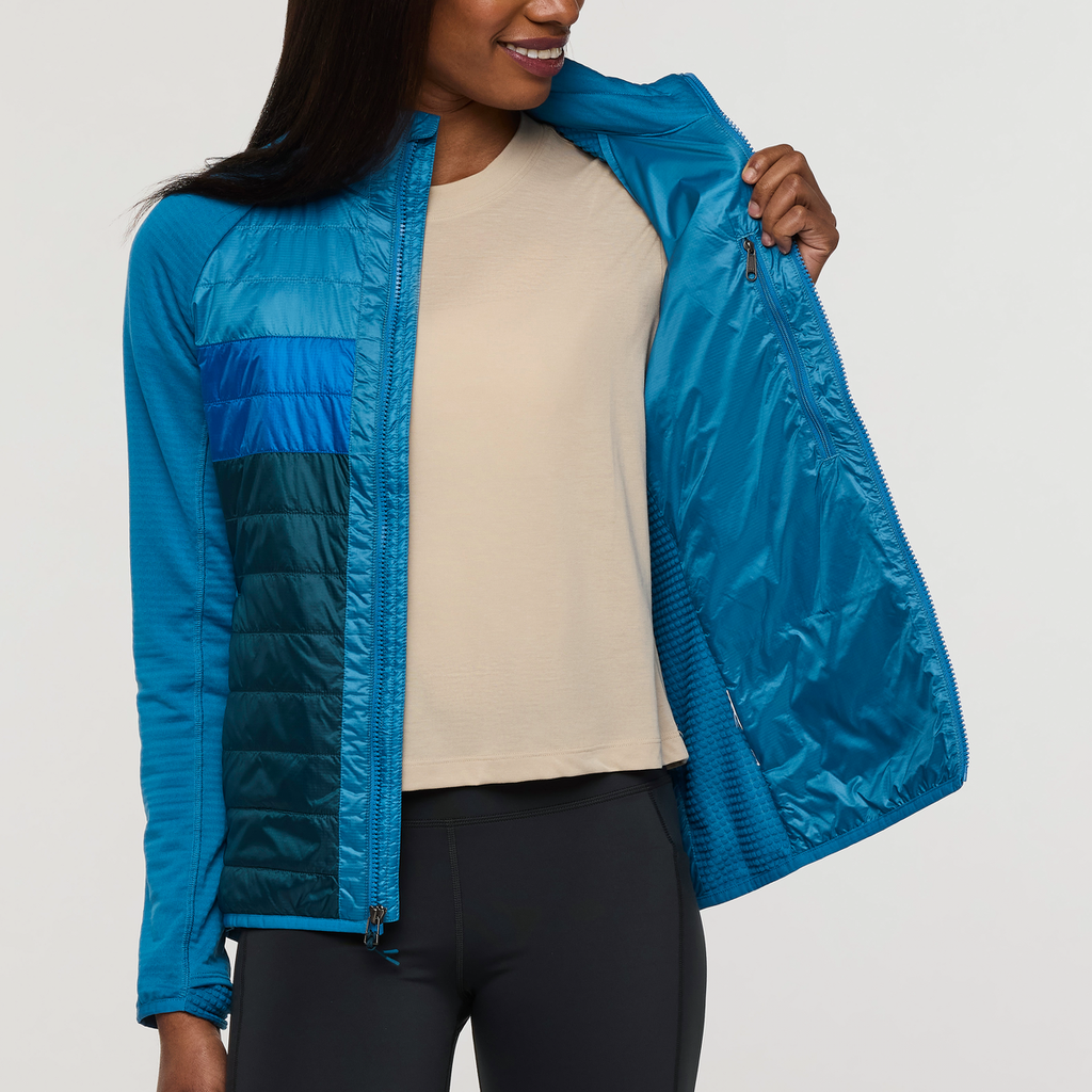 Capa Hybrid Insulated Jacket - Women's, Lake/Abyss, Model Sydney