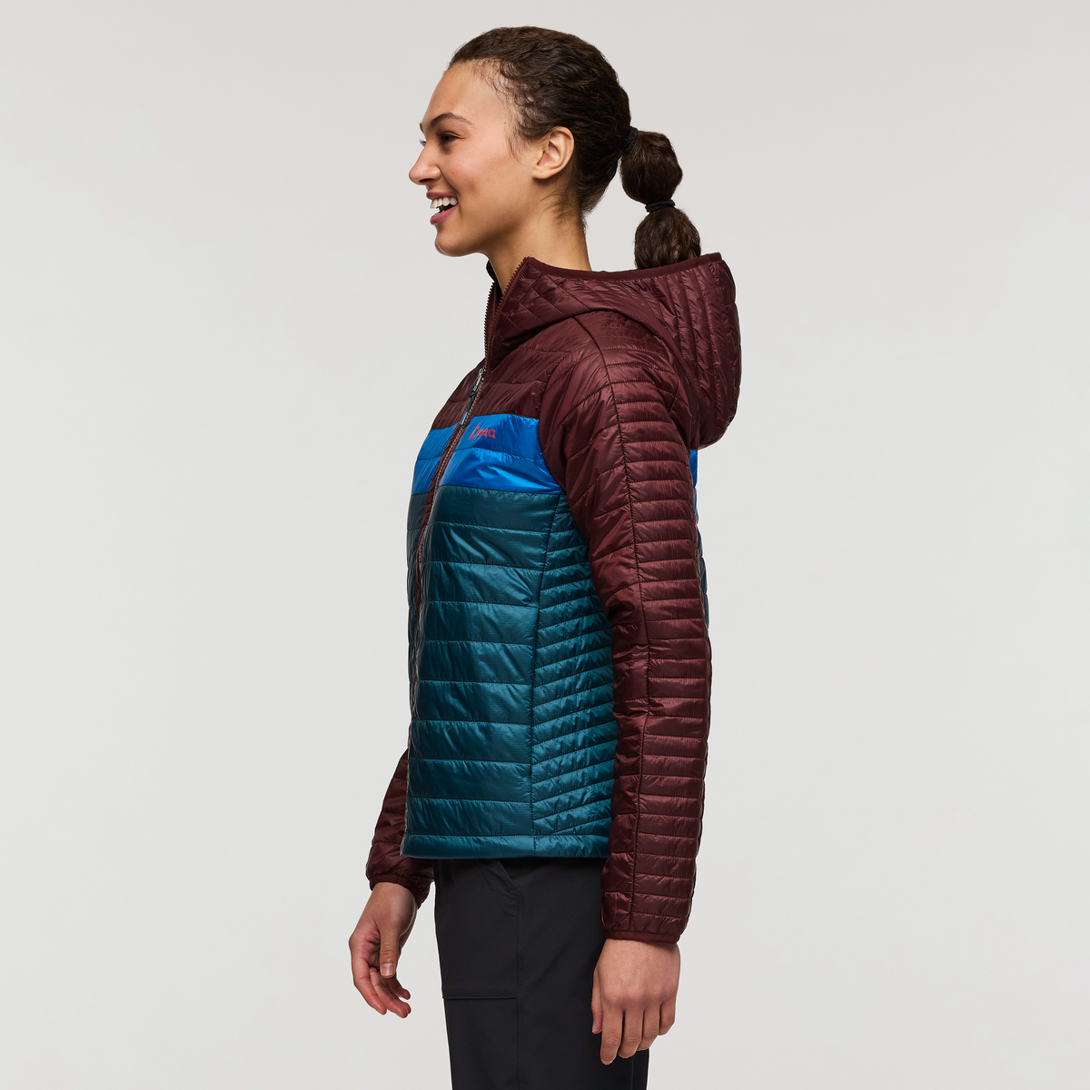 Capa Insulated Hooded Jacket - Women's, Chestnut/Abyss, Model London