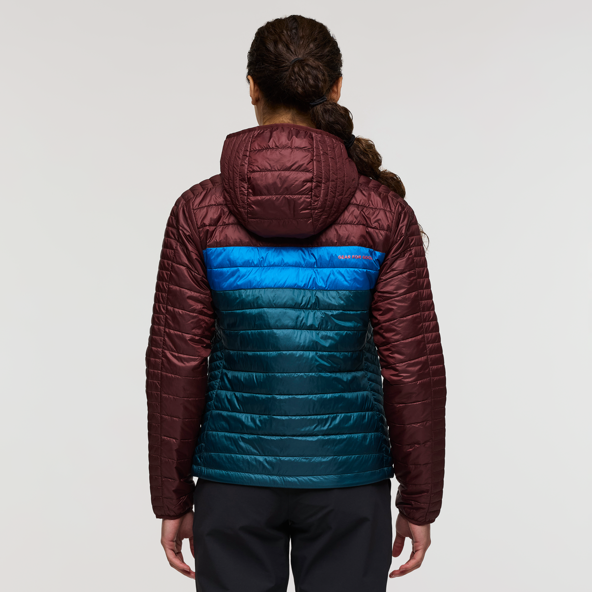 Capa Insulated Hooded Jacket - Women's, Chestnut/Abyss, Model London