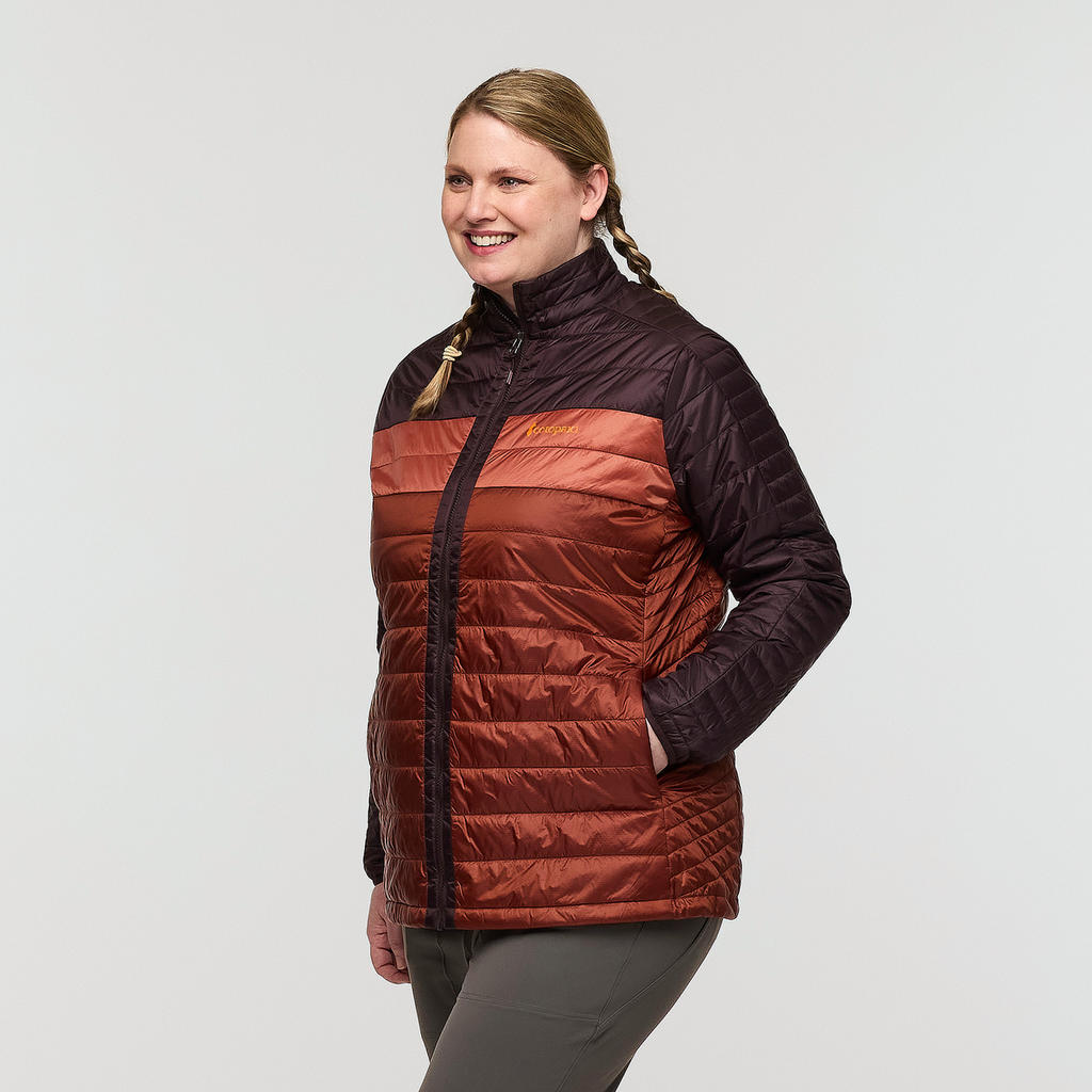 Capa Insulated Jacket - Women's, Coffee/Rusty, Model Nicole