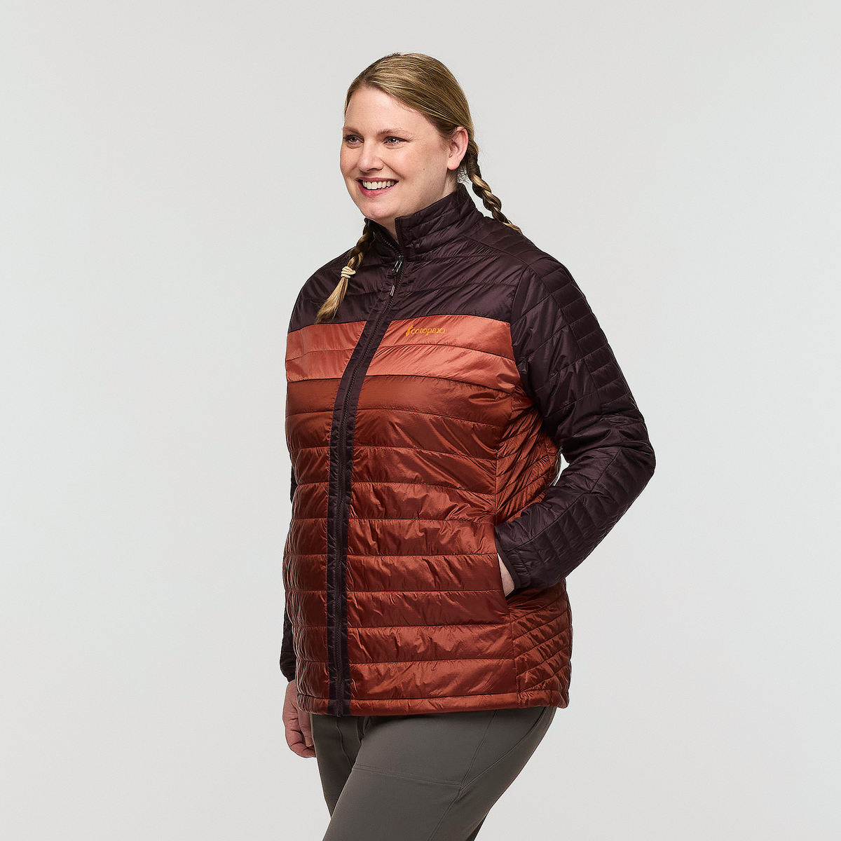 Capa Insulated Jacket - Women's, Coffee/Rusty, Model Nicole