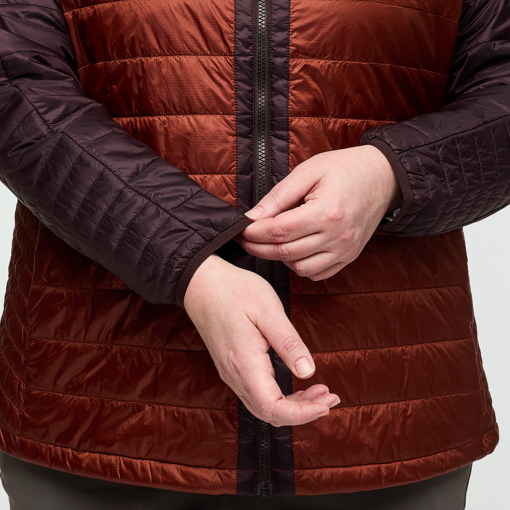 Capa Insulated Jacket - Women's, Coffee/Rusty, Model Nicole