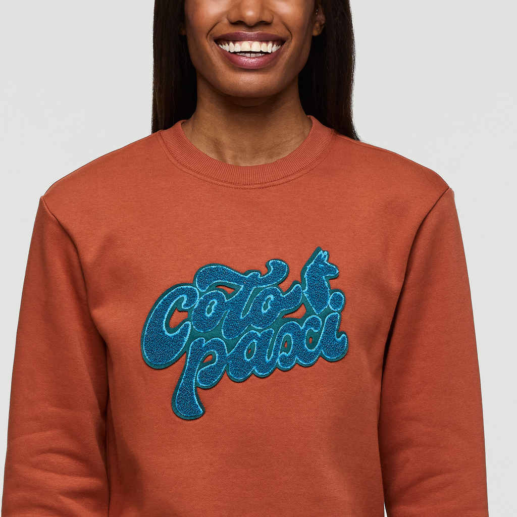 Coto-Patch Crew Sweatshirt - Women's, Faded Brick, Model Sydney