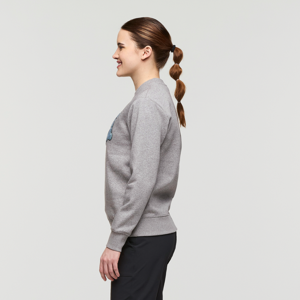 Coto-Patch Crew Sweatshirt - Women's, Heather Grey, Model Kathleen