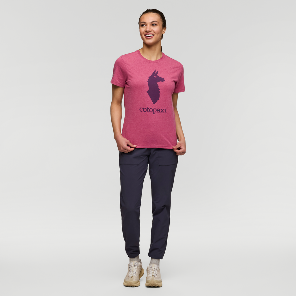 Cotopaxi Llama T-Shirt - Women's, Sangria, Model London