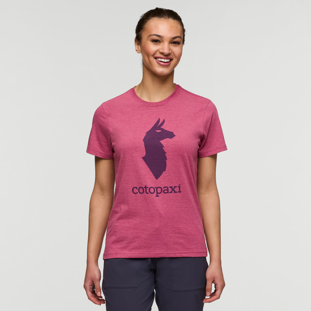 Cotopaxi Llama T-Shirt - Women's, Sangria, Model London