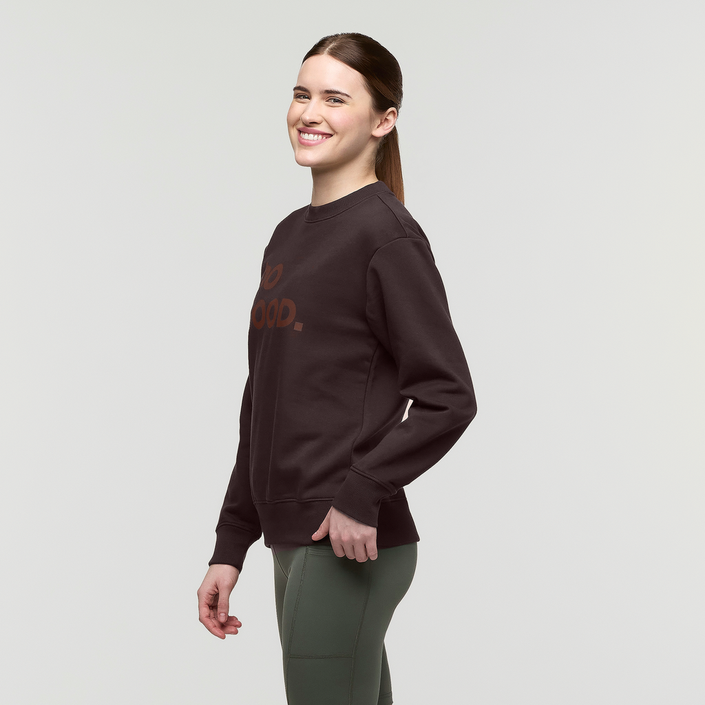 Do Good Crew Sweatshirt - Women's, Coffee, Model Kathleen