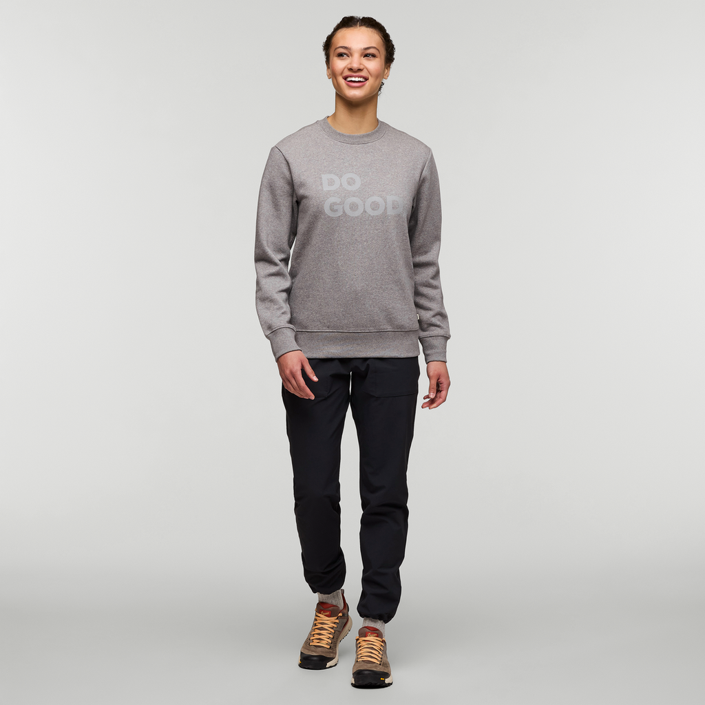 Do Good Crew Sweatshirt - Women's, Heather Grey, Model London