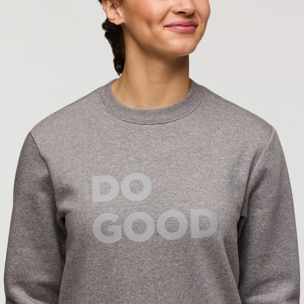 Do Good Crew Sweatshirt - Women's, Heather Grey, Model London