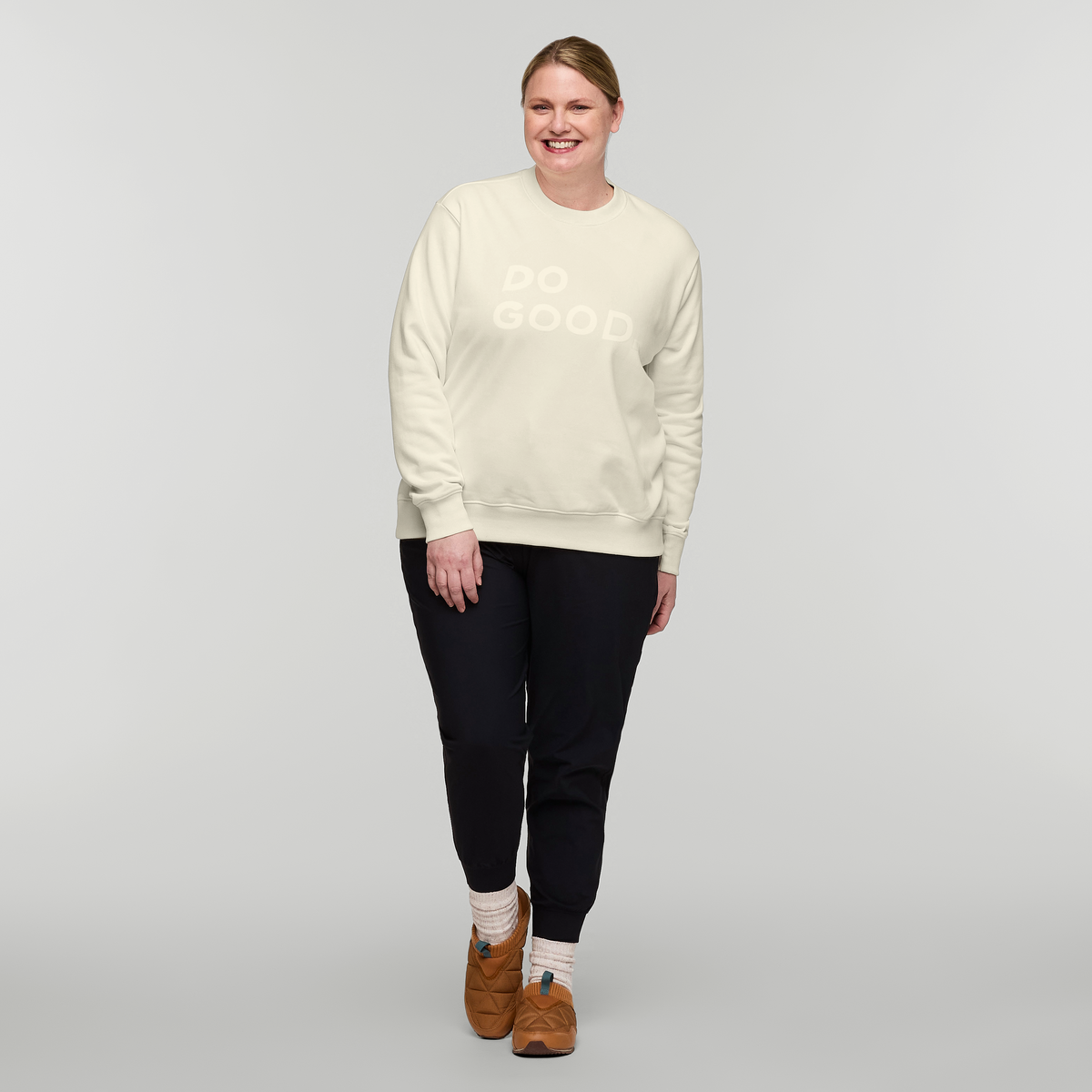 Do Good Crew Sweatshirt - Women's, Bone, Model Nicole