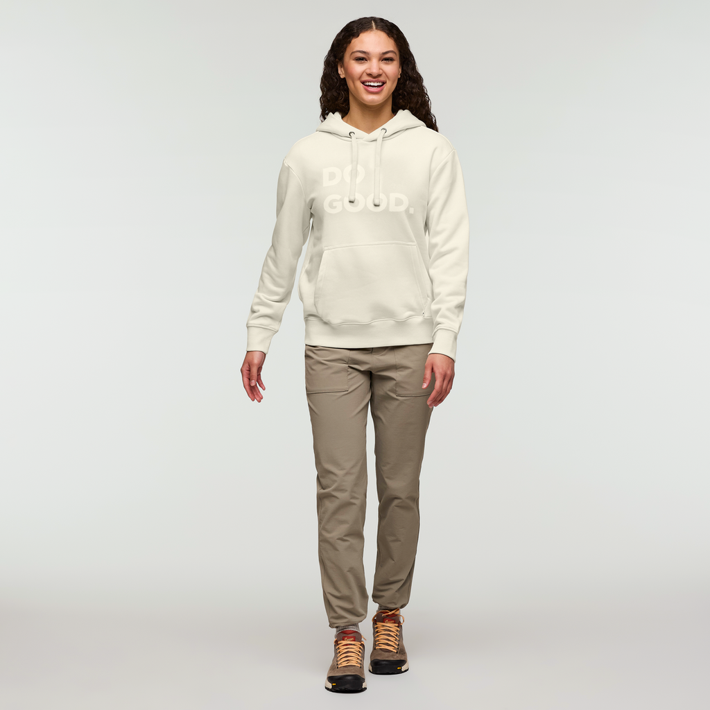 Do Good Pullover Hoodie - Women's, Bone, Model London