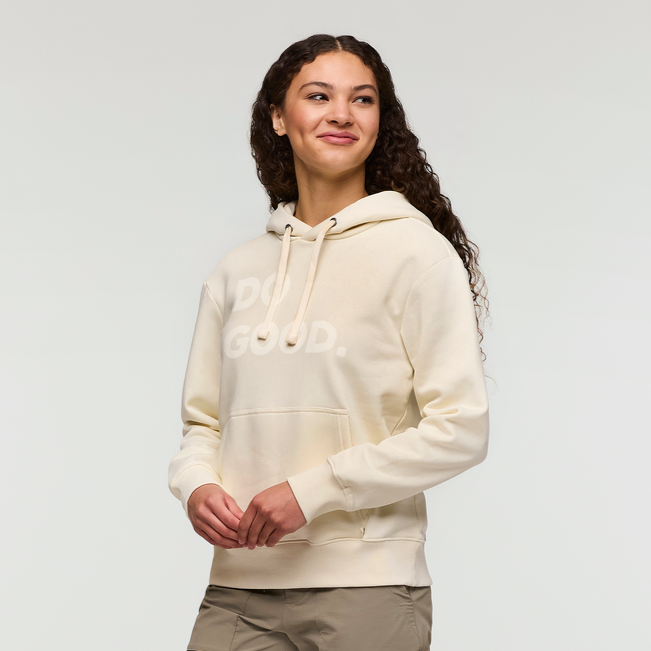 Do Good Pullover Hoodie - Women's, Bone, Model London