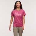 Do Good T-Shirt - Women's, Sangria, Model London