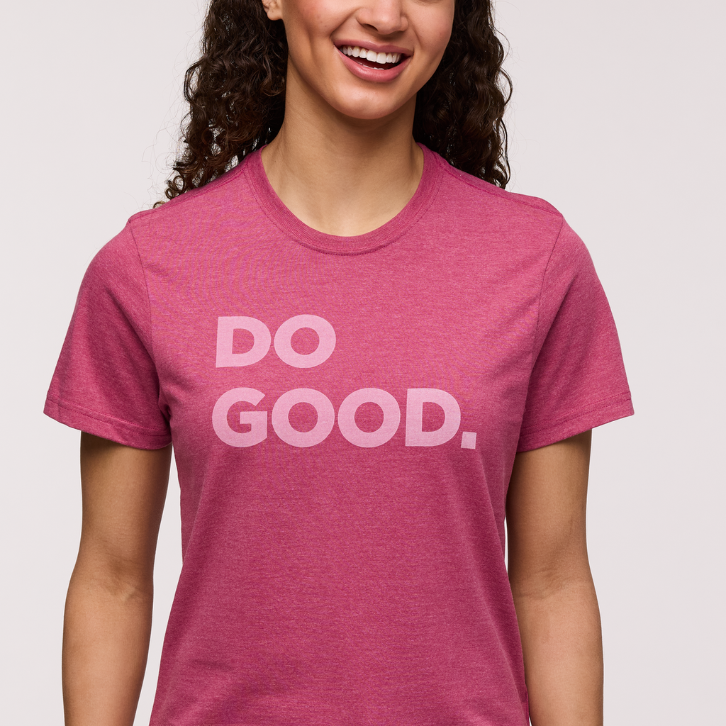 Do Good T-Shirt - Women's, Sangria, Model London