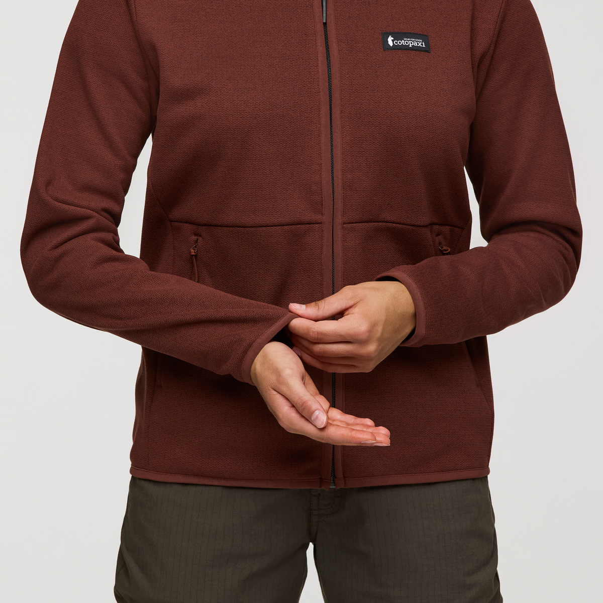 Envo Fleece Full-Zip Jacket - Women's, Heather Chestnut, Model London