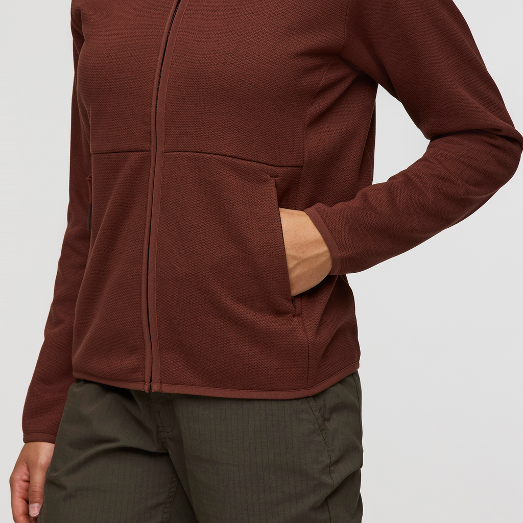 Envo Fleece Full-Zip Jacket - Women's, Heather Chestnut, Model London