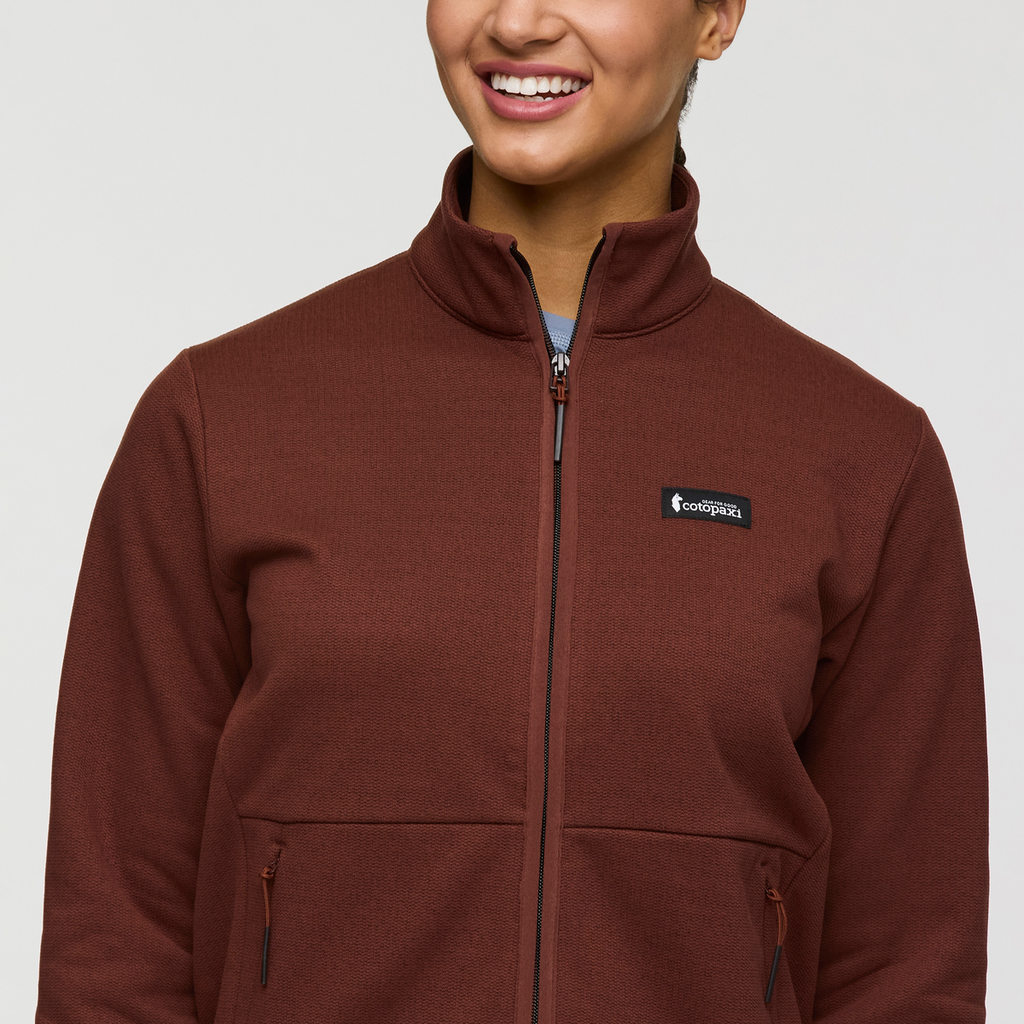 Envo Fleece Full-Zip Jacket - Women's, Heather Chestnut, Model London