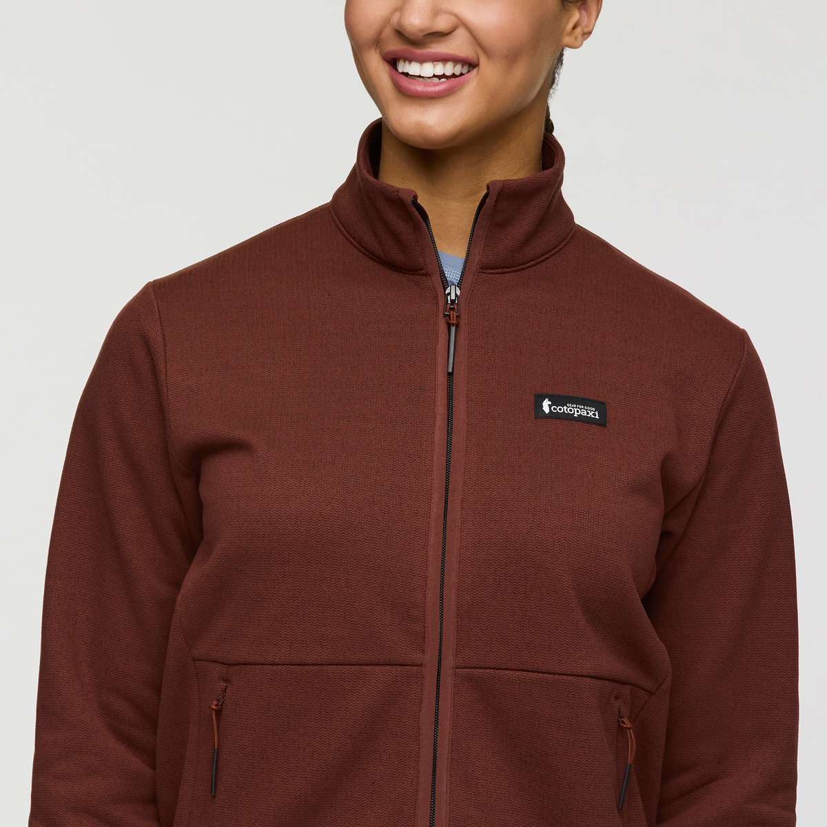 Envo Fleece Full-Zip Jacket - Women's, Heather Chestnut, Model London