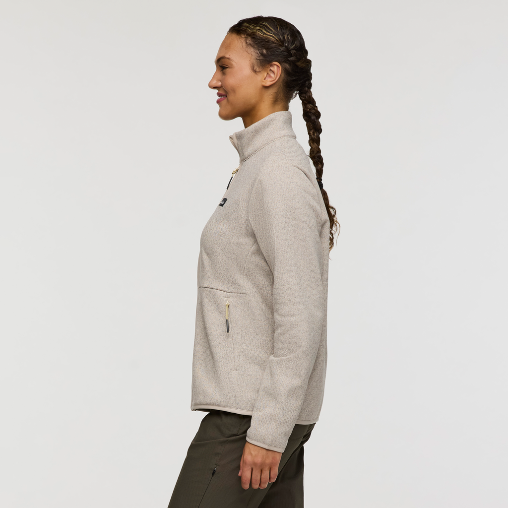 Envo Fleece Full-Zip Jacket - Women's, Heather Cream, Model London