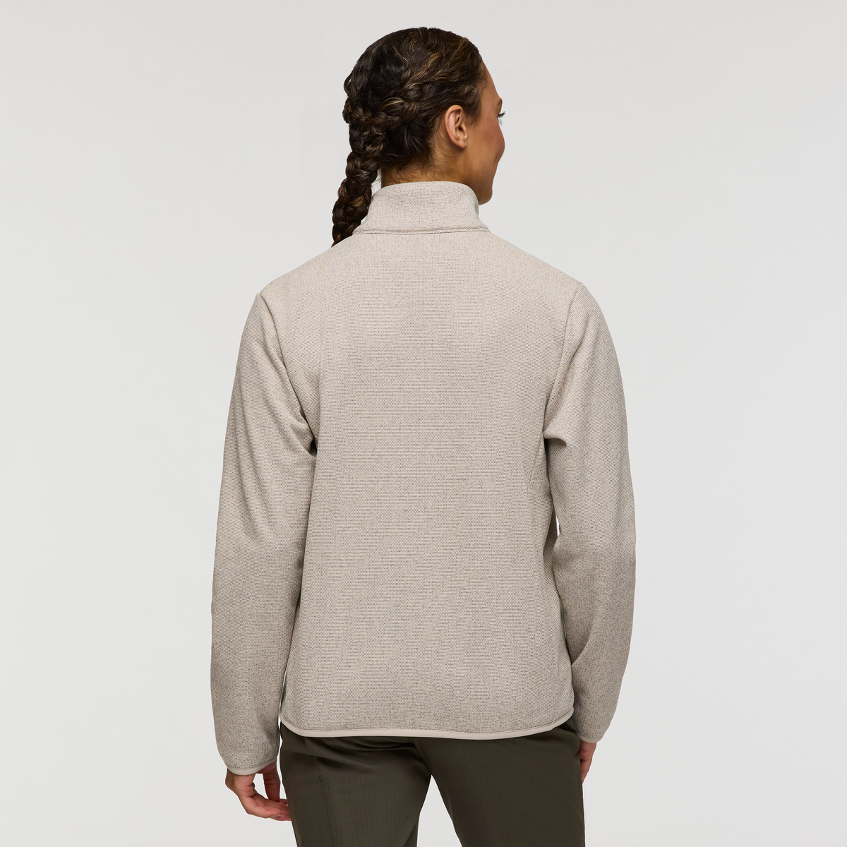 Envo Fleece Full-Zip Jacket - Women's, Heather Cream, Model London