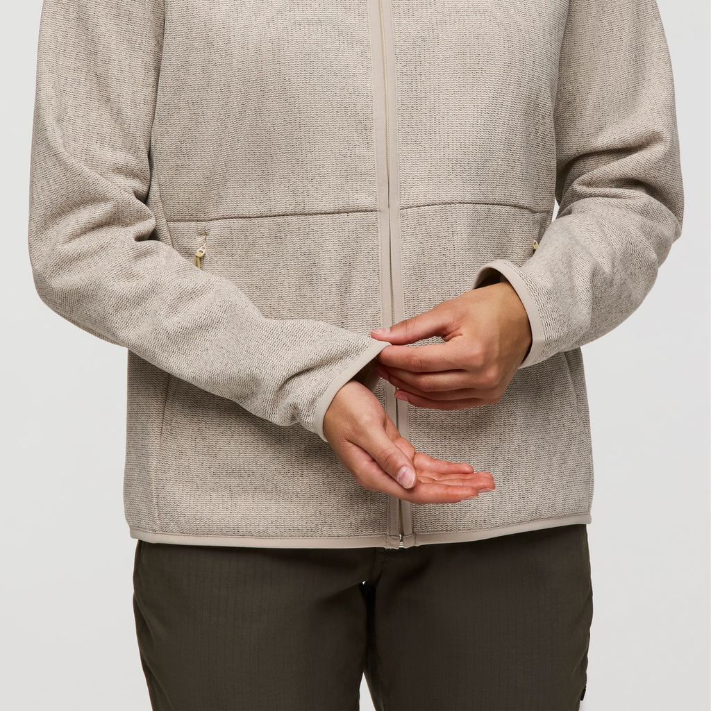Envo Fleece Full-Zip Jacket - Women's, Heather Cream, Model London