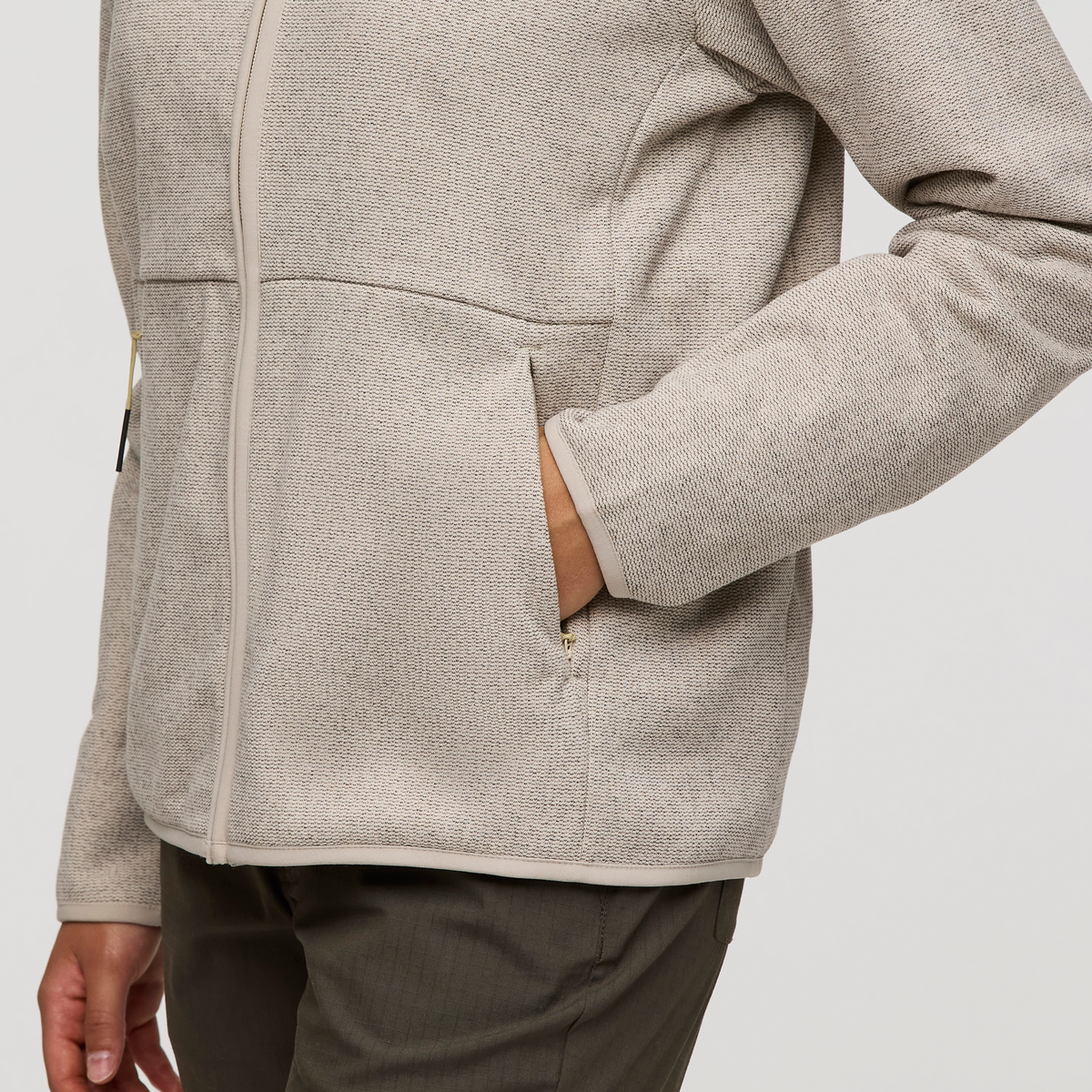 Envo Fleece Full-Zip Jacket - Women's, Heather Cream, Model London