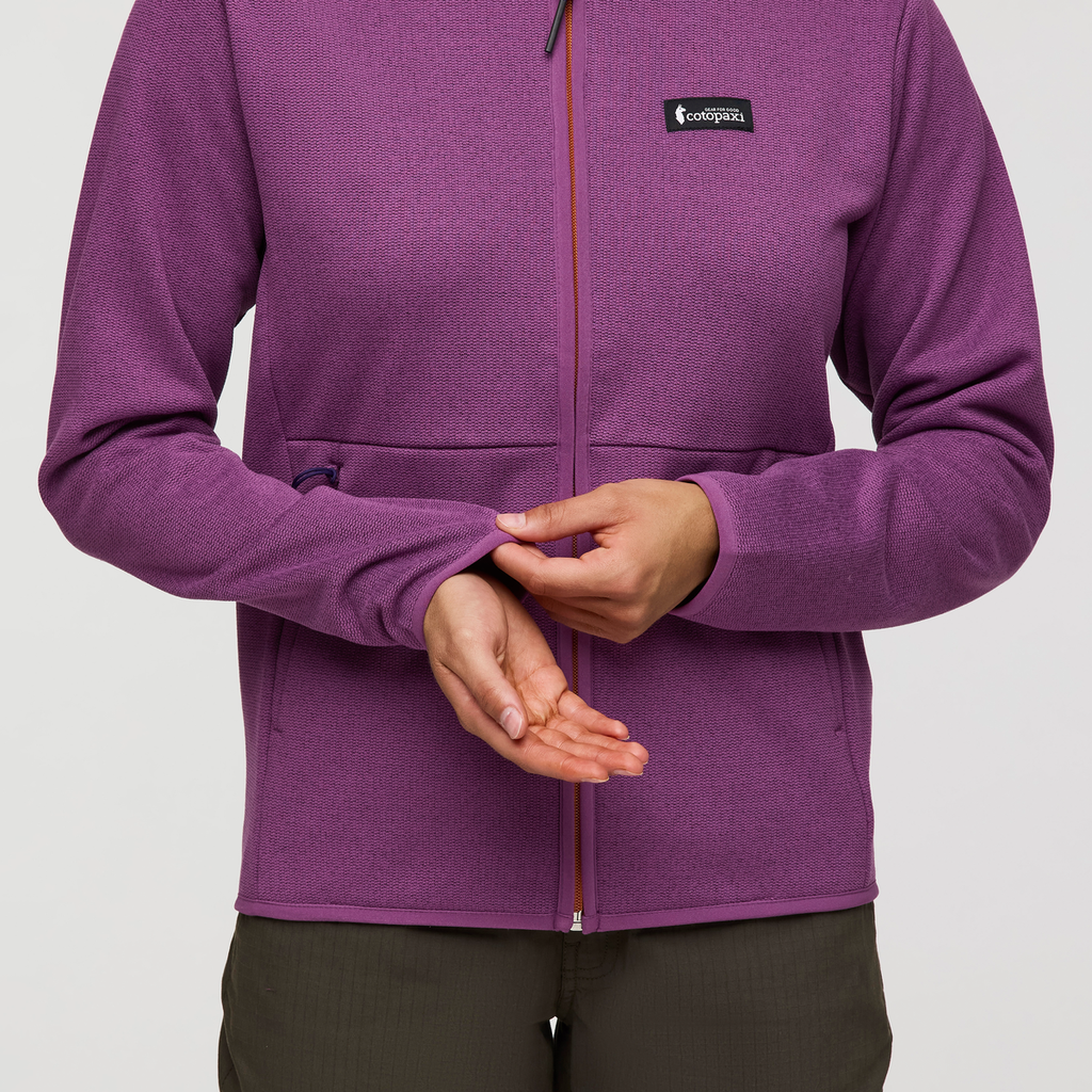 Envo Fleece Full-Zip Jacket - Women's, Heather Mauve, Model London