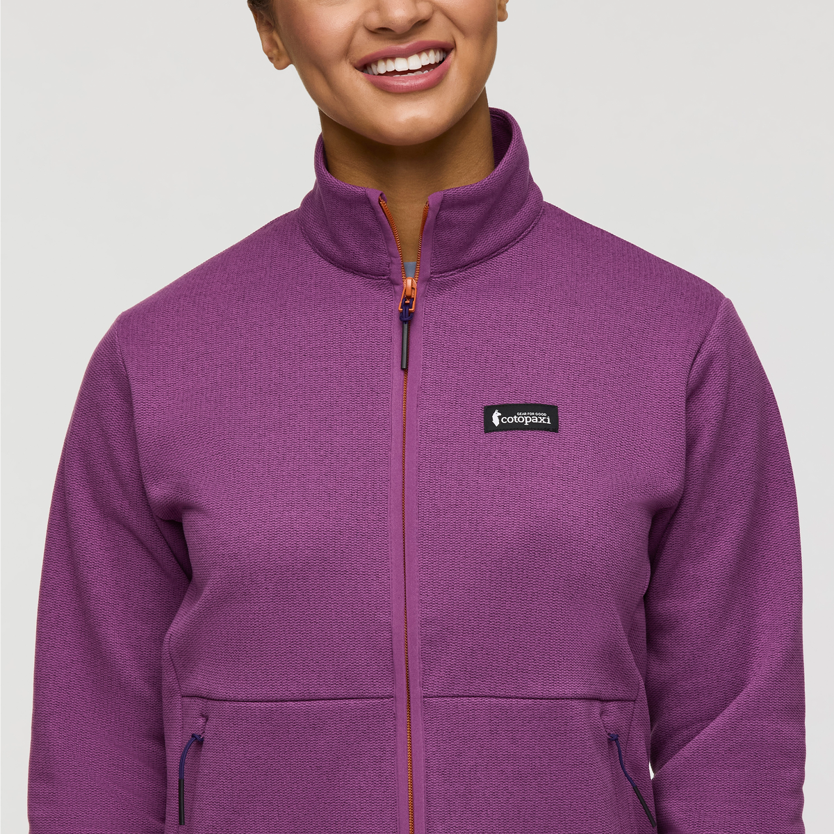 Envo Fleece Full-Zip Jacket - Women's, Heather Mauve, Model London