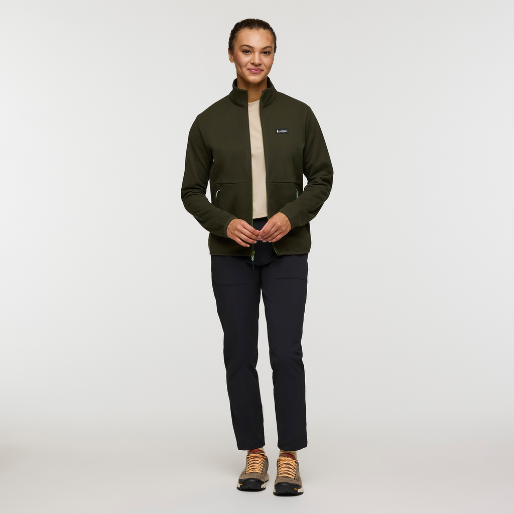 Envo Fleece Full-Zip Jacket - Women's, Heather Woods, Model London