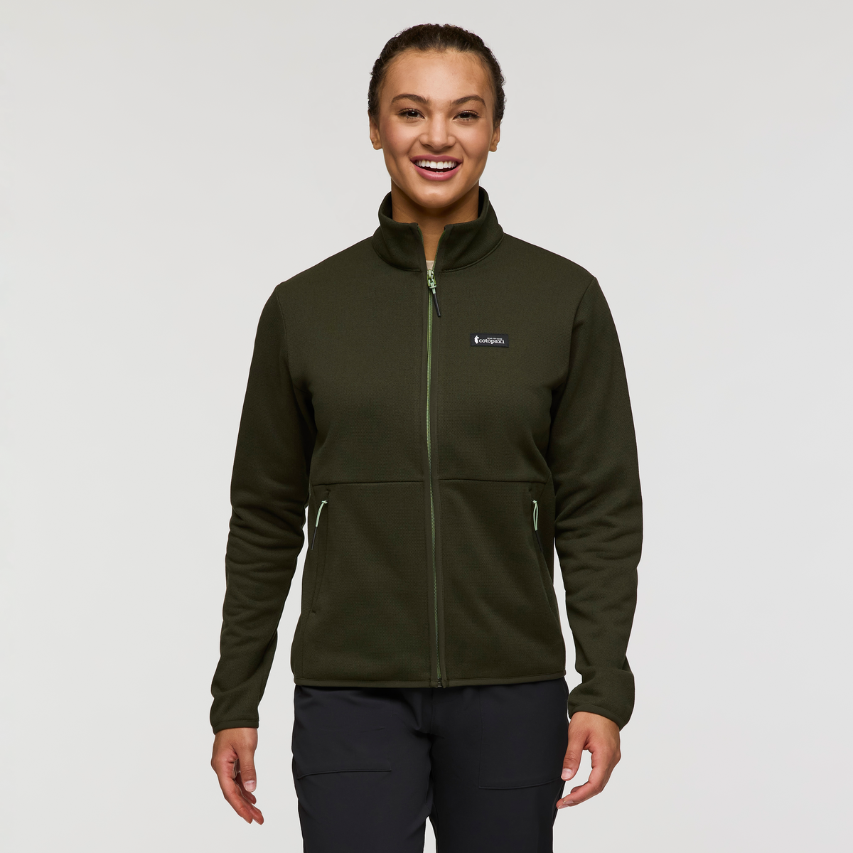 Envo Fleece Full-Zip Jacket - Women's, Heather Woods, Model London
