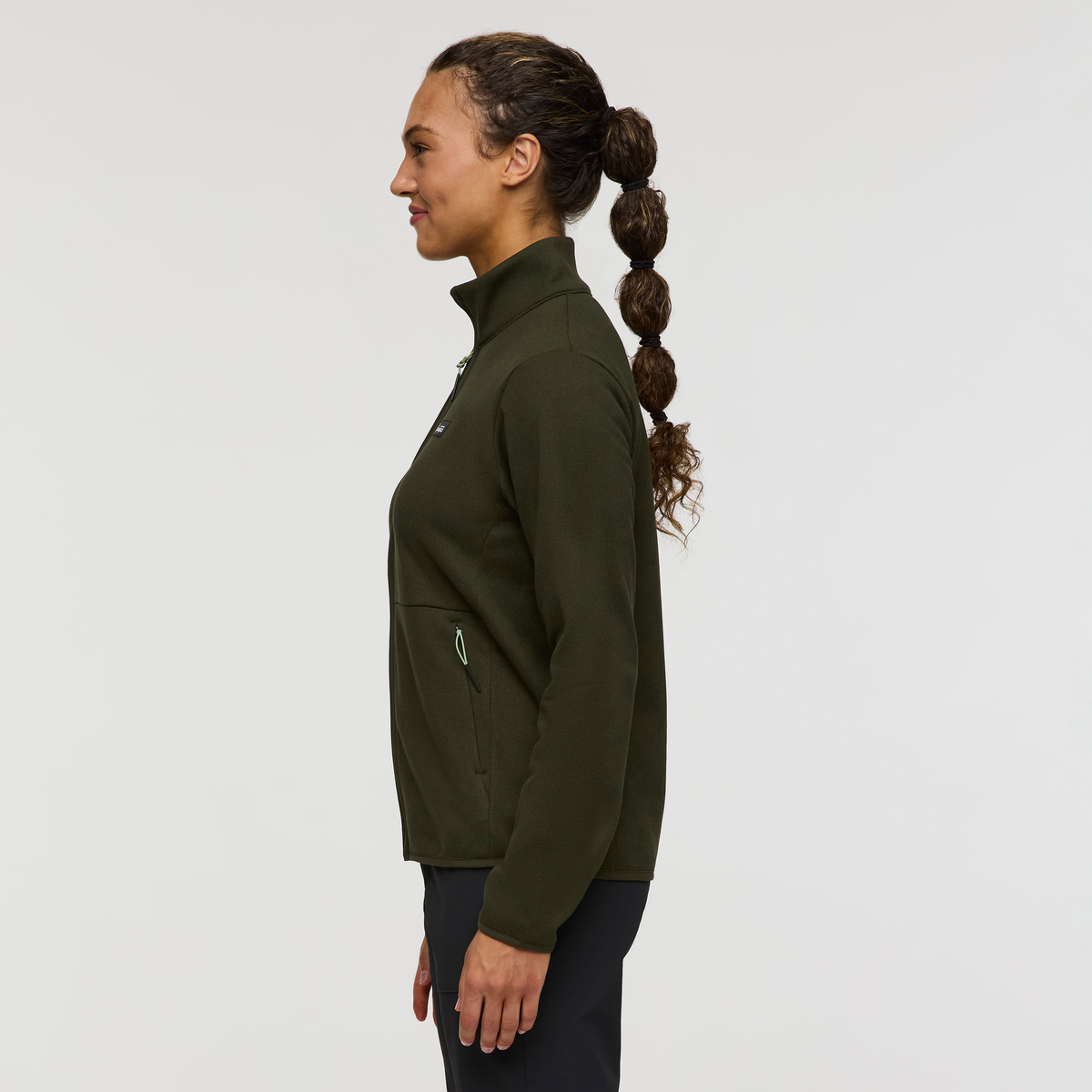 Envo Fleece Full-Zip Jacket - Women's, Heather Woods, Model London
