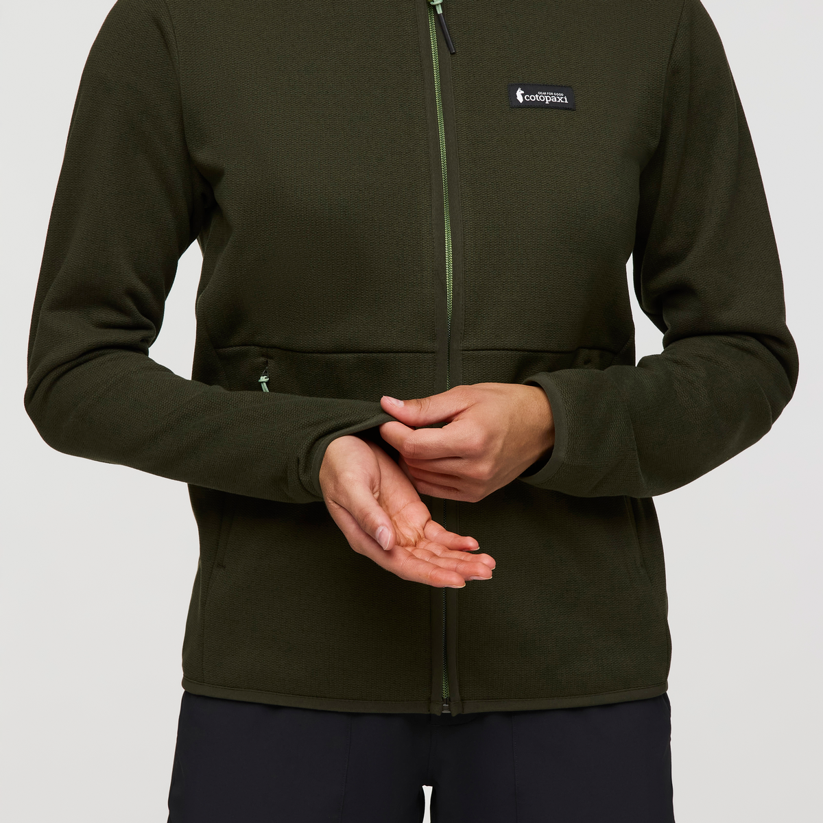 Envo Fleece Full-Zip Jacket - Women's, Heather Woods, Model London