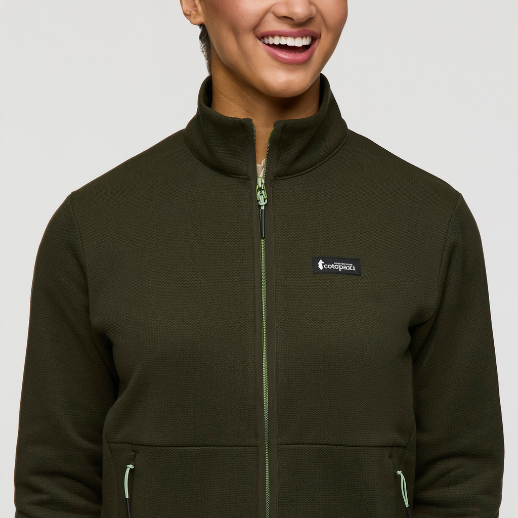 Envo Fleece Full-Zip Jacket - Women's, Heather Woods, Model London
