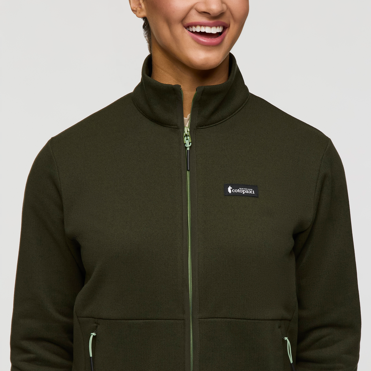 Envo Fleece Full-Zip Jacket - Women's, Heather Woods, Model London