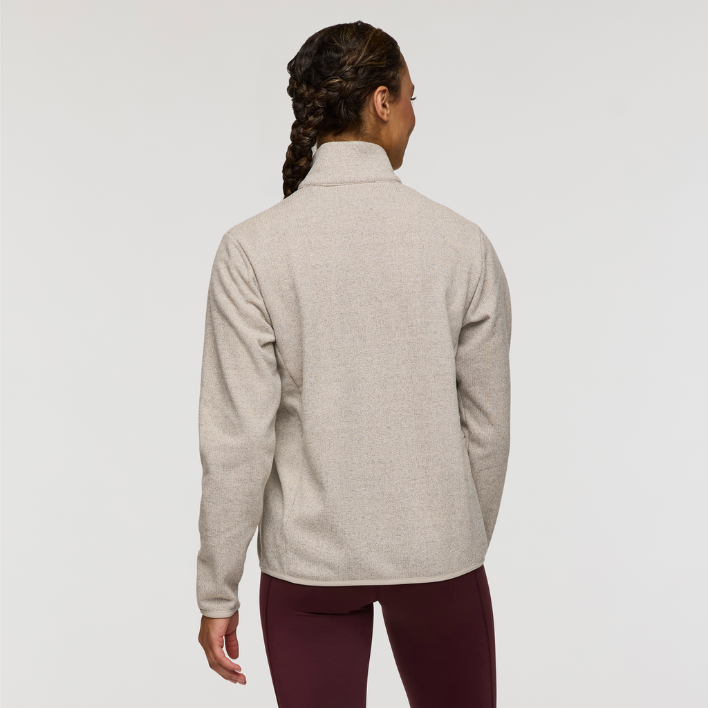 Envo Fleece Quarter-Zip Pullover - Women's, Heather Cream, Model London